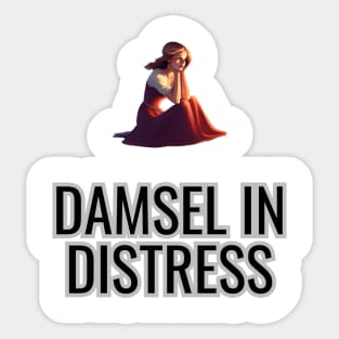 Princess Damsel in Distress Sticker